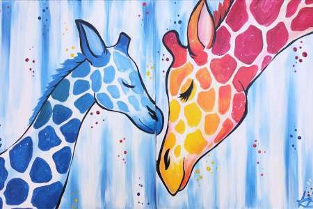 Giraffe Love