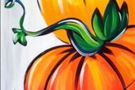 Painting Pumpkins for Fall