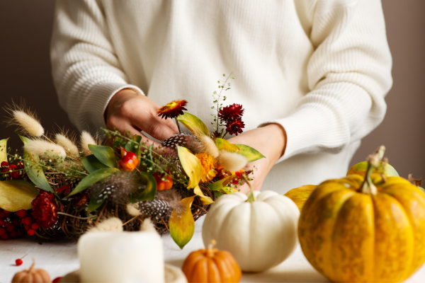 Image of Autumn Vibes 30 Handmade Felt Flowers