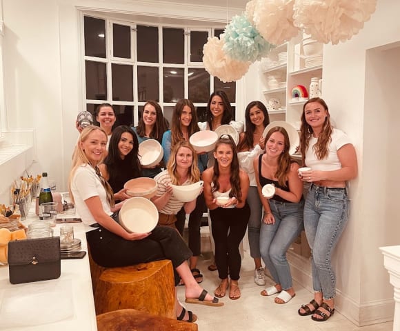 Boston Pottery Painting Team Building