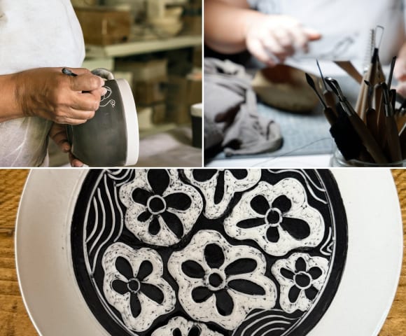 Carve a Sgraffito Plate