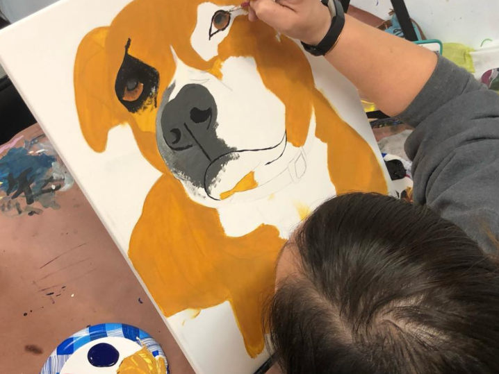 Chicago - custom pet painting Shot
