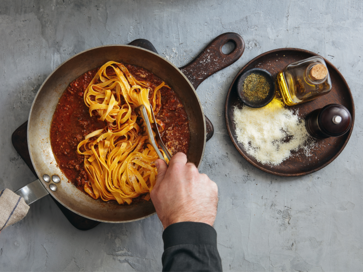 Minneapolis - homemade bolognese sauce Shot