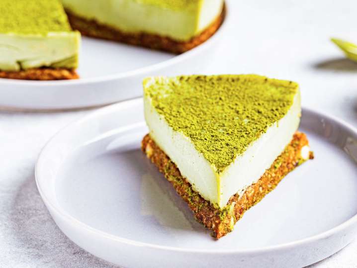 no bake matcha green tea cheesecake | Classpop Shot