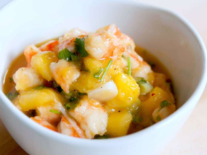 shrimp ceviche with mango | Classpop Shot