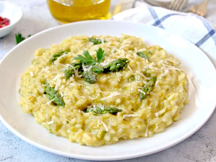 asparagus and parmesan risotto | Classpop Shot