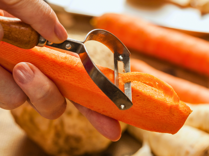peeling carrot Shot