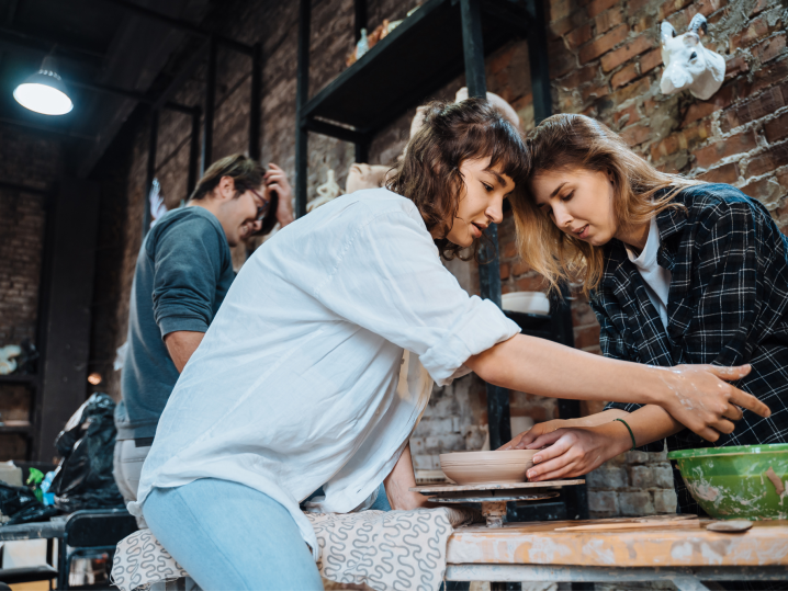 pottery class team building Shot