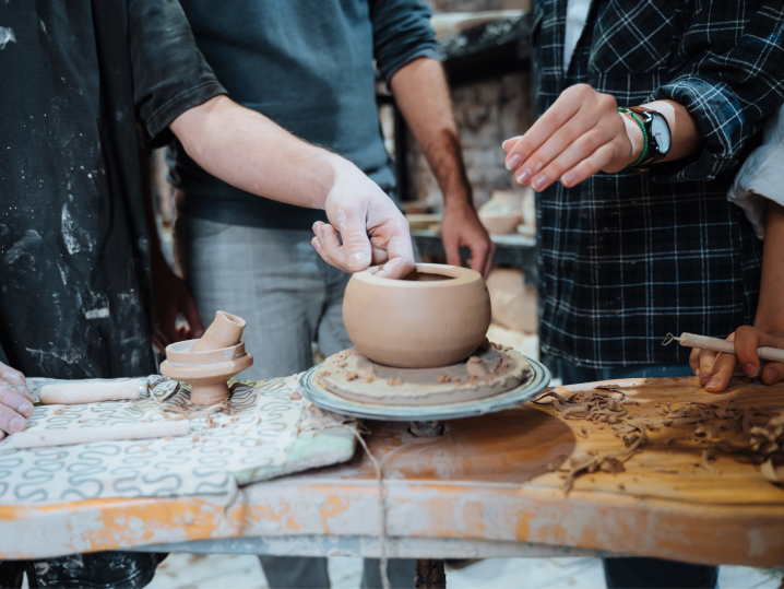 pottery class in group Shot