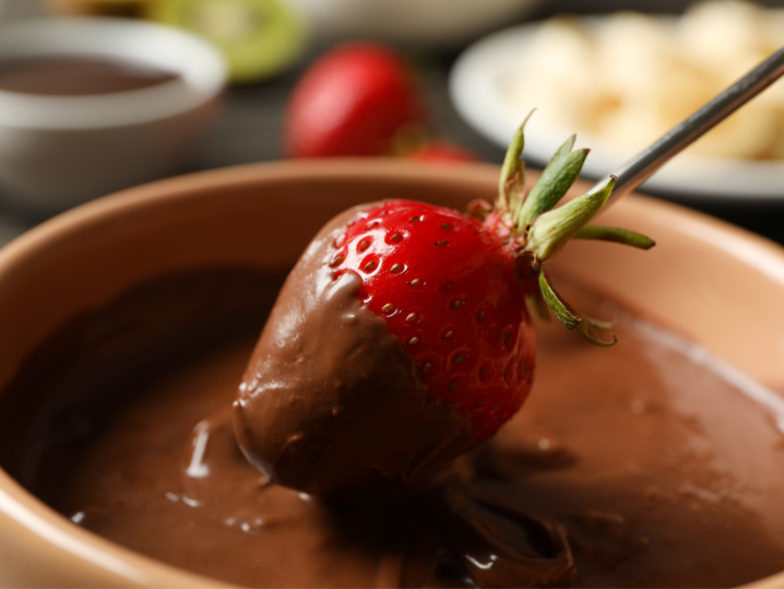 strawberry dipped in chocolate Shot