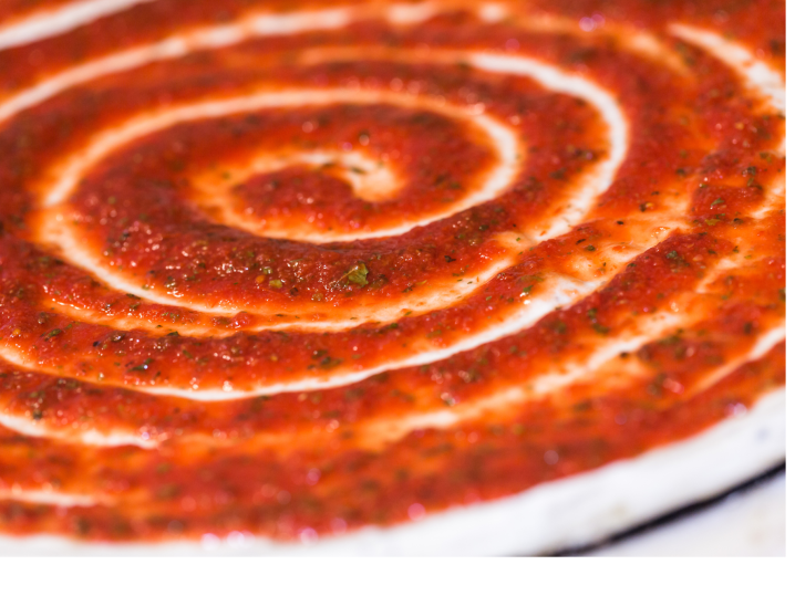 Philadelphia - pizza making tomato sauce Shot