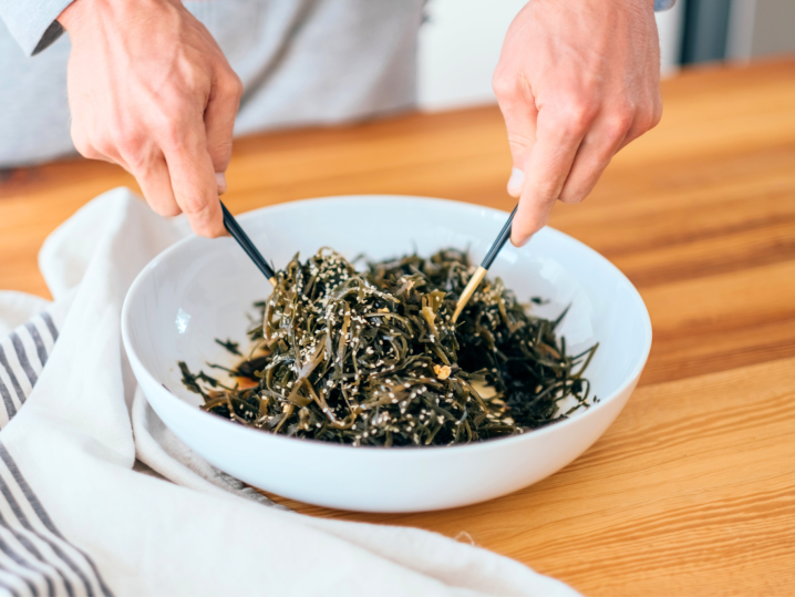 Denver - preparing seaweed salad Shot