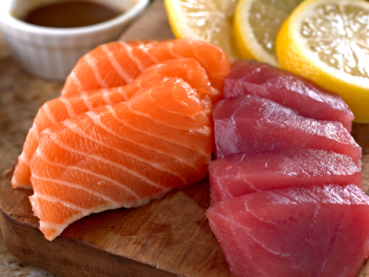 Denver - fresh tuna and salmon Shot