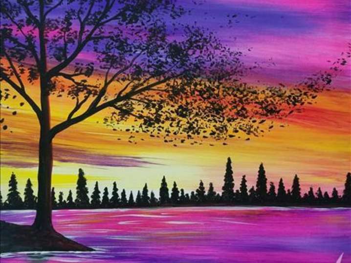 Paint and Sip - Glow at Sunset - Austin | Classpop!