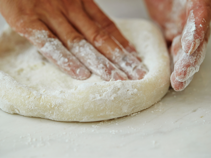 Edmonton - preparing pizza dough Shot