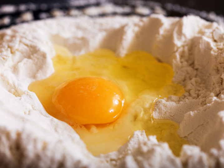 Fort Worth - egg inside flour Shot