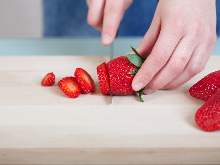 NYC - cutting strawberries Shot