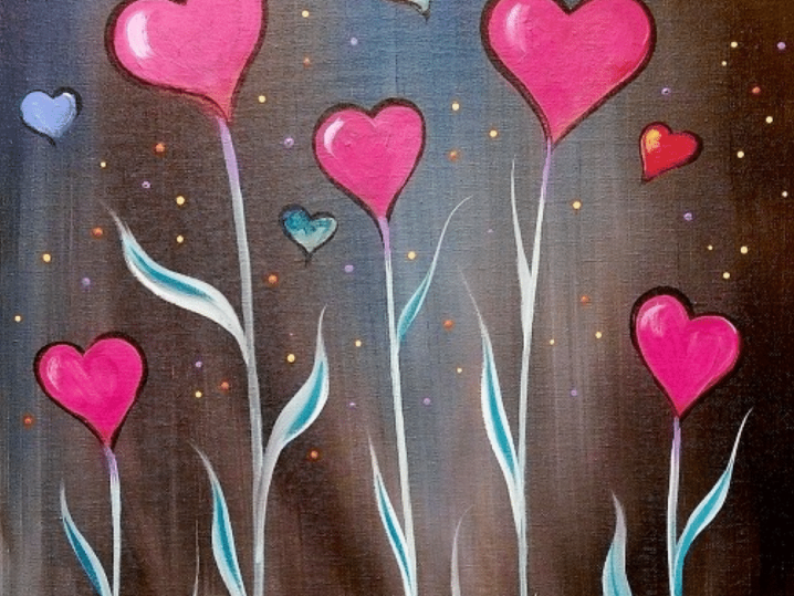 Paint and Sip - Field of Hearts - Indianapolis | Classpop!