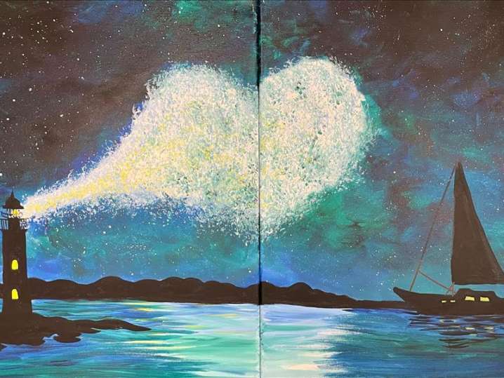 Paint and Sip - Lights of Love - Date Night - Austin | Classpop!