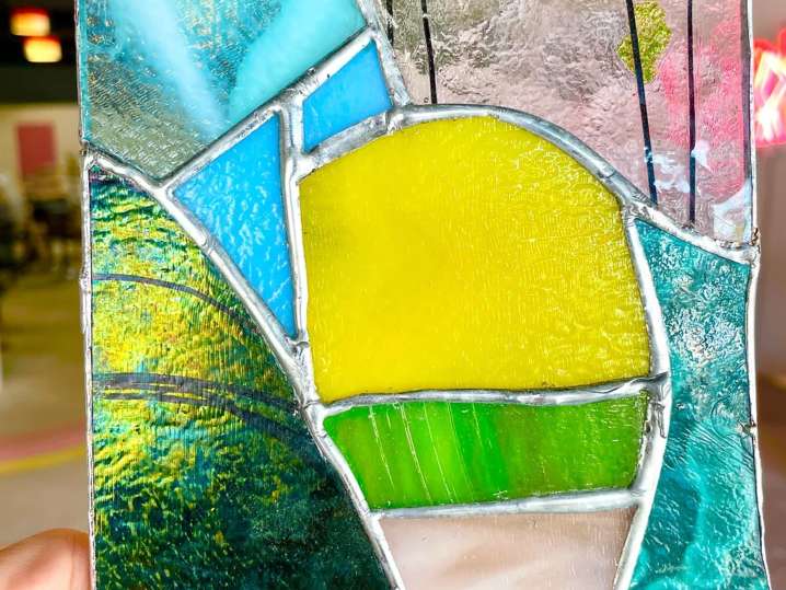 Los Angeles - colorful stained glass Shot