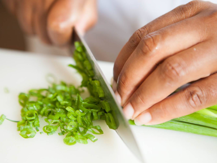 Boston - cutting green onions Shot