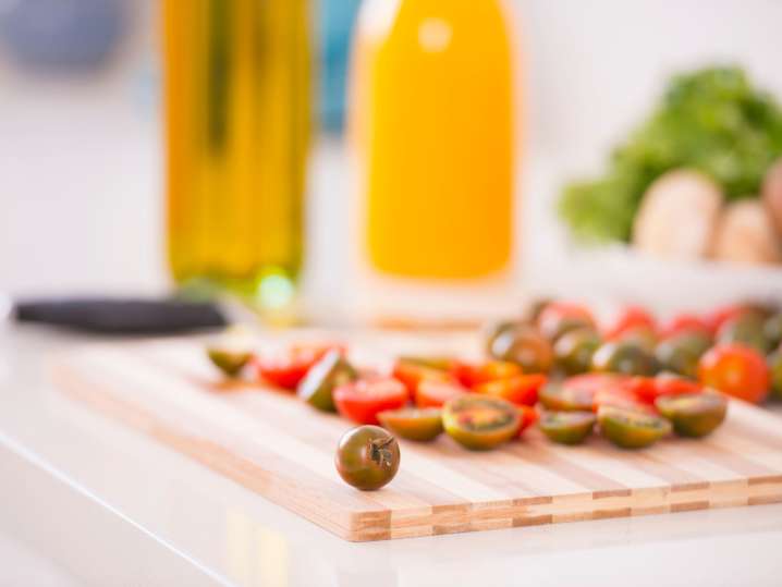 Edmonton - cutting cherry tomatoes Shot