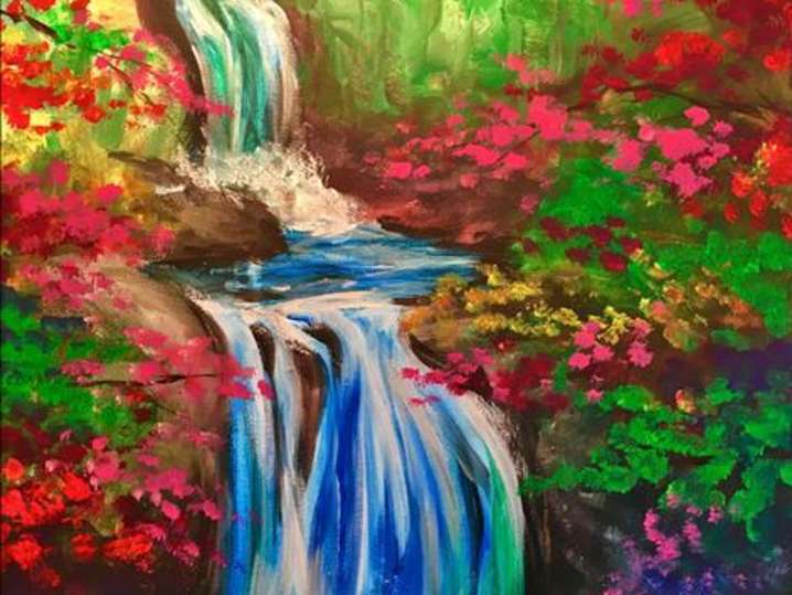 Paint and Sip - Splendid Spring Waterfall - Denver | Classpop!
