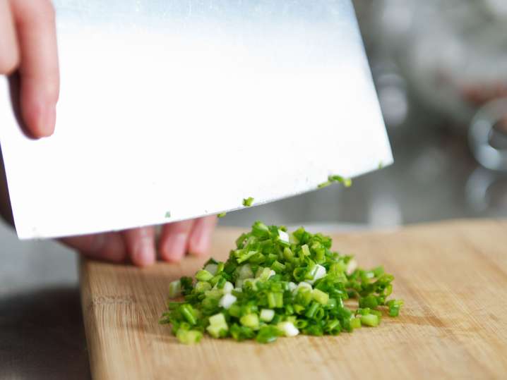 West Palm Beach - cutting scallions Shot