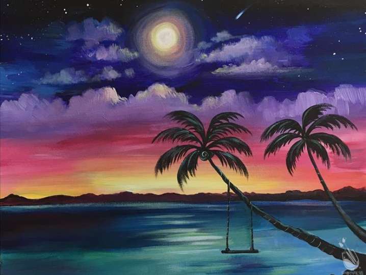 Paint and Sip - Sunset Gazing on a Swing - Houston | Classpop!