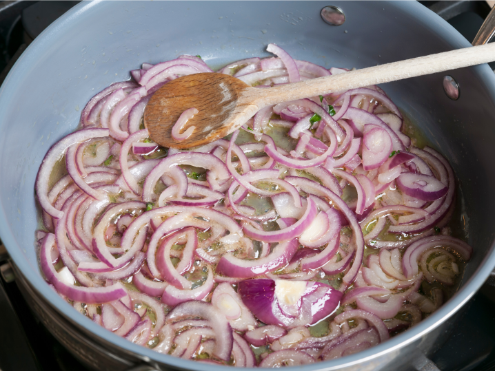 London - caramelized onions Shot