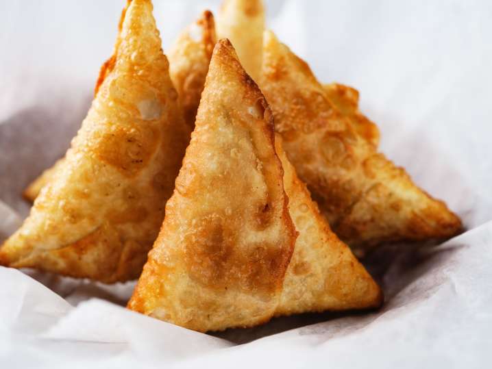 Edmonton - vegetarian samosas Shot