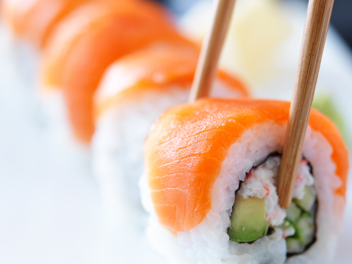 New Orleans - salmon crab sushi californian Shot