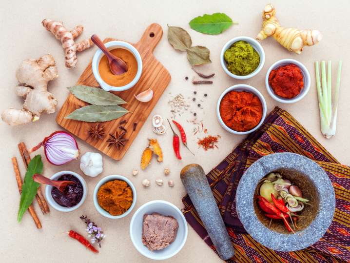 Vibrant Indian spices Shot