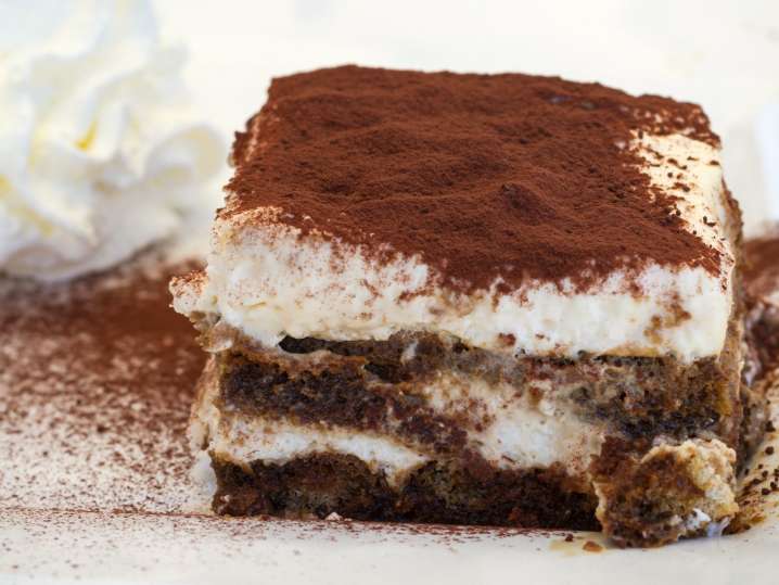 Italian tiramisu dessert Shot