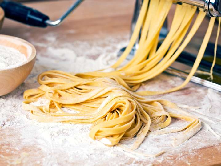 Making classic Italian pasta from scratch Shot