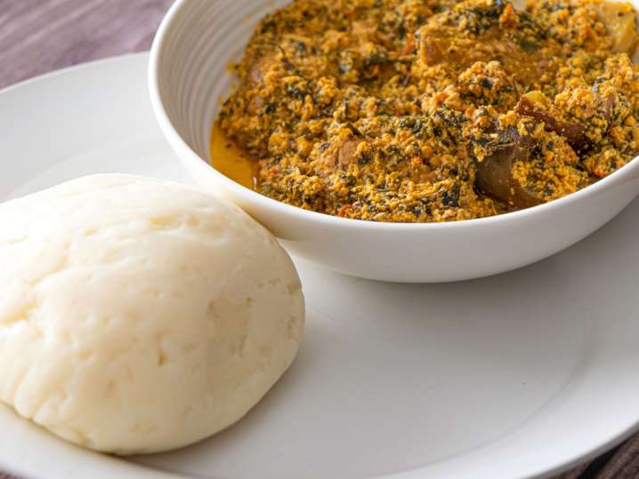 Egusi and fufu Shot