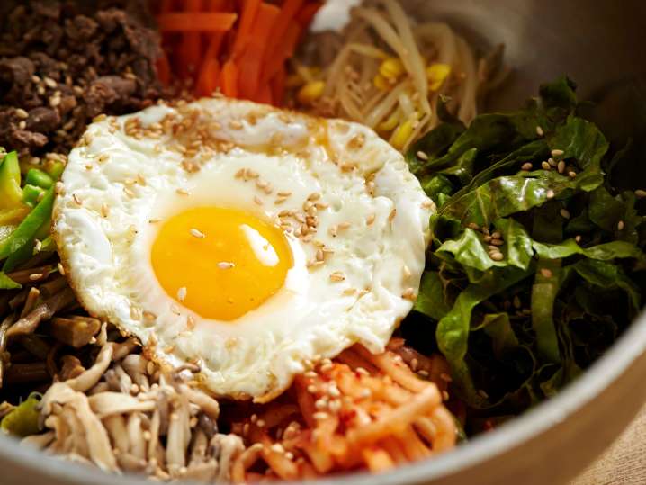 Korean bibimbap Shot