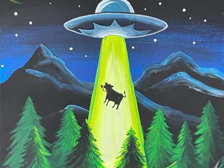 Paint and Sip - Space Cows - Denver | Classpop!