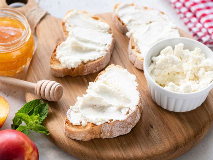 Fresh ricotta cheese spread Shot