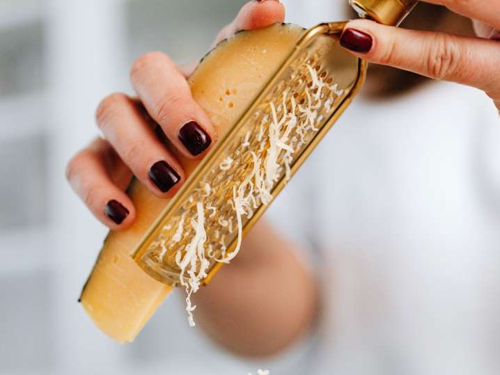 Grating Parmesan cheese Shot