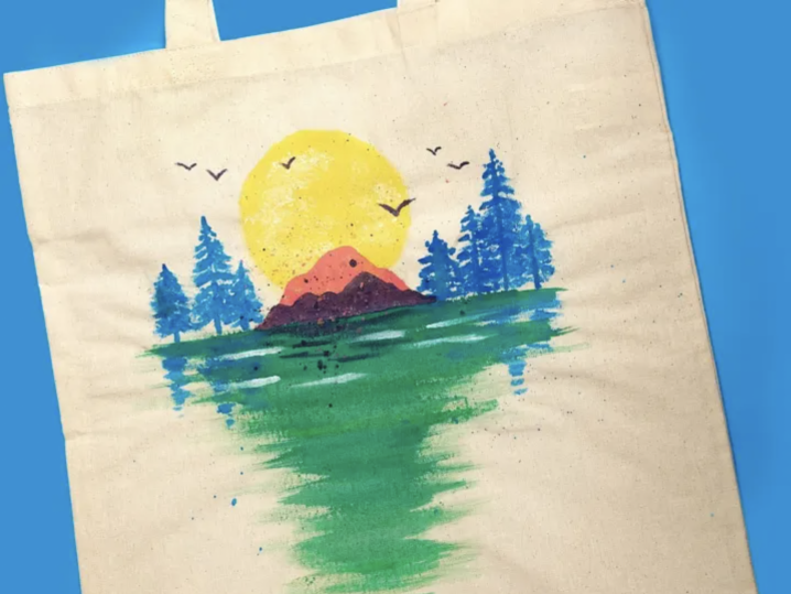 Paint and Sip Tote Bag Painting Classpop!