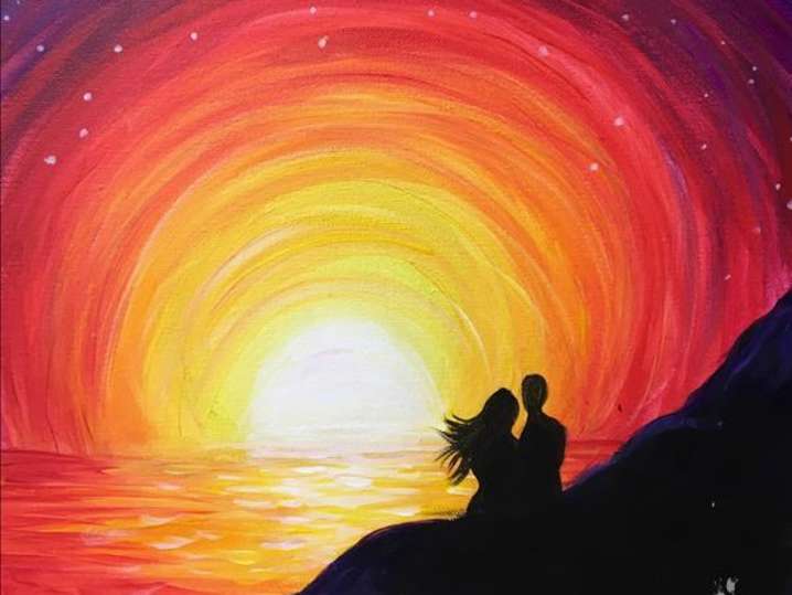Paint and Sip - The Edge of Love - Date Night - Austin | Classpop!