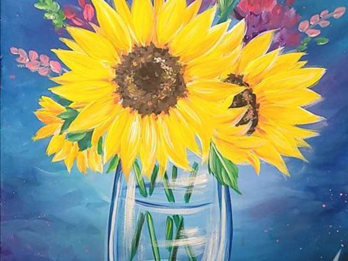 Paint and Sip - Vibrant Sunflowers - Houston | Classpop!