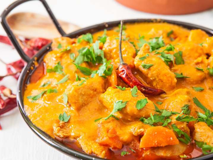 Indian chicken curry Shot