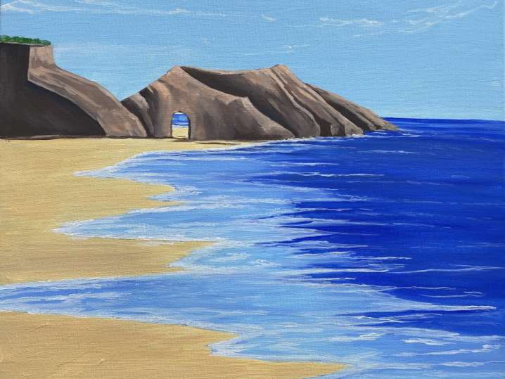Paint and Sip - Rocks and Sea - Orange County | Classpop!