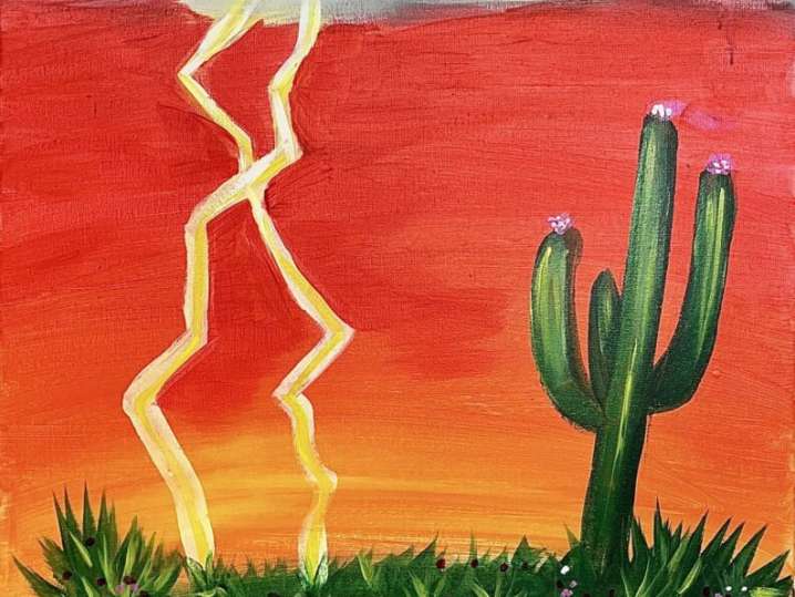 Paint and Sip - Lightning in the Desert - Tucson | Classpop!