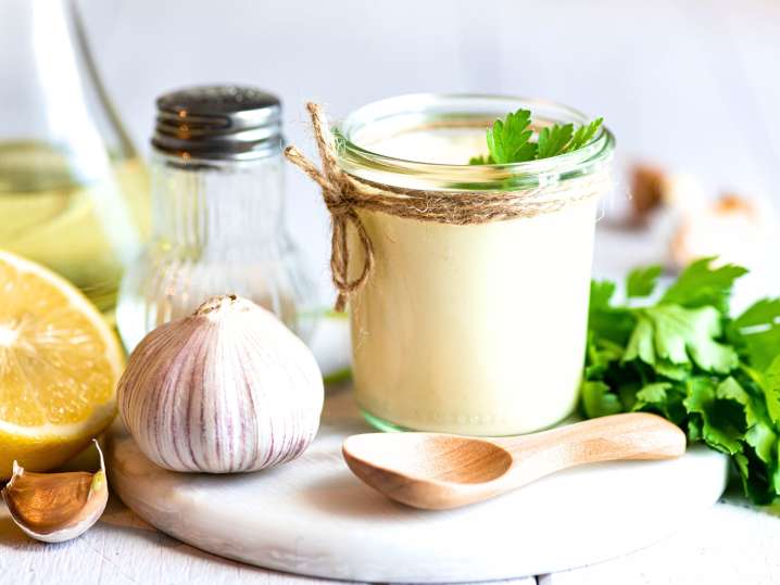 Homemade aioli Shot