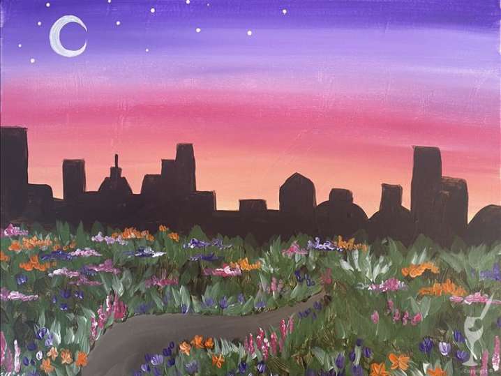 Paint and Sip - Blooming Cityscape - Pasadena | Classpop!