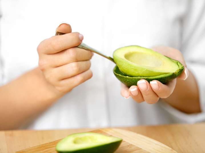 Preparing avocado Shot