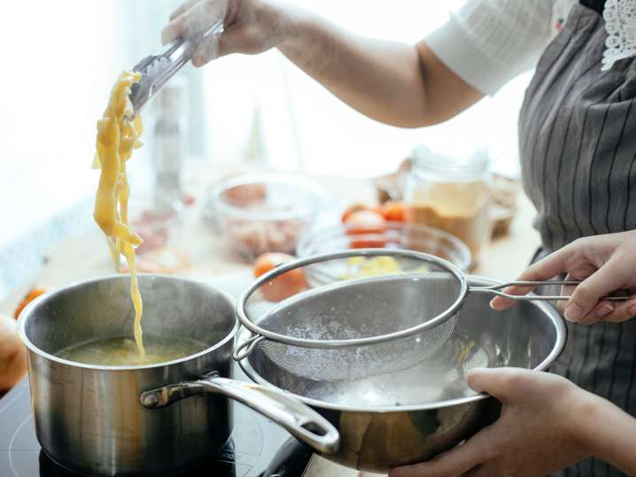 Making pasta together Shot